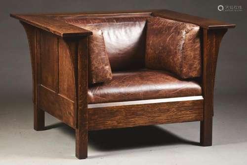 Stickley-Audi Prairie Oak Chair, No 89-416.