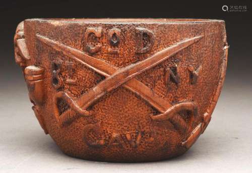 Carved Grand Army of the Republic Bowl