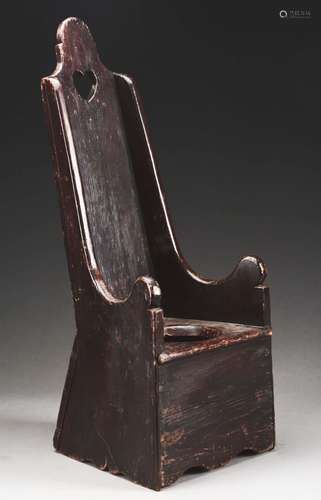 Outstainding William & Mary Necessary Chair.