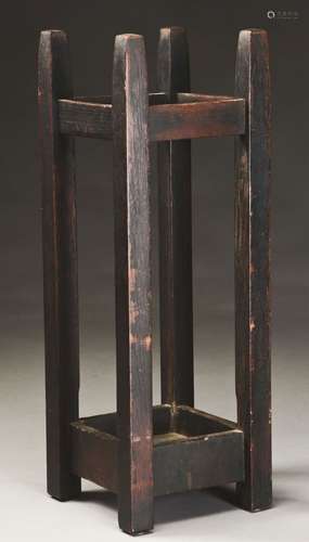 Gustav Stickley Pencil-Post Umbrella Stand, No.54.