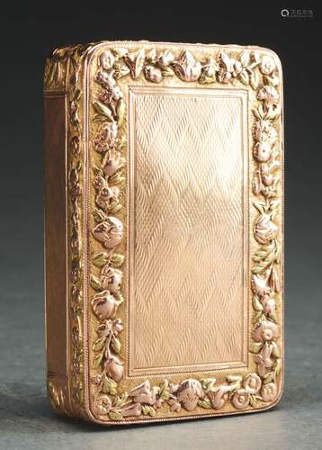 Solid Gold Box Inscribed to David Paul Brown With Paperwork.