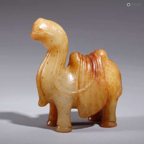 A Carved Archaic Jade Camel