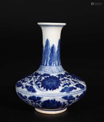 Qianlong Mark, A Blue And White Vase