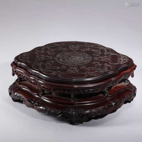 A Qianlong Period Wooden Stand