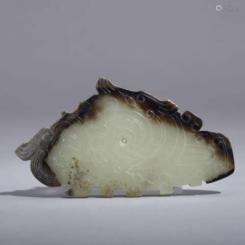 A Carved Archaic Jade Pendant
