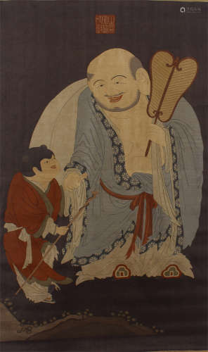 CHINESE KESI EMBROIDERY TAPESTY OF TWO FIGURES