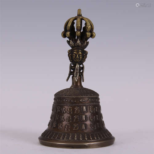 TIBETAN BRONZE BUDDHISM BELL