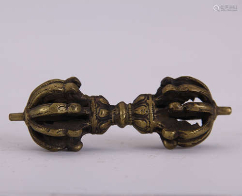 TIBETAN BRONZE BUDDHISM VRAJA PESTLE