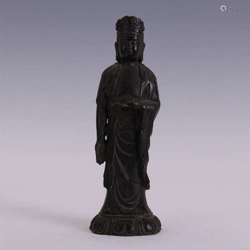 CHINESE BRONZE STANDING BUDDHA