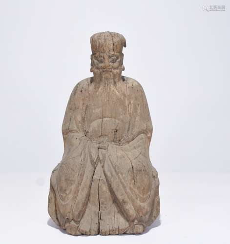 Chinese craved wood buddha