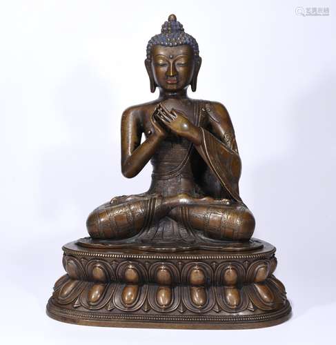 Chinese gilt bronze buddha