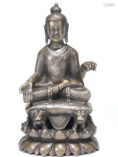 Chinese bronze buddha