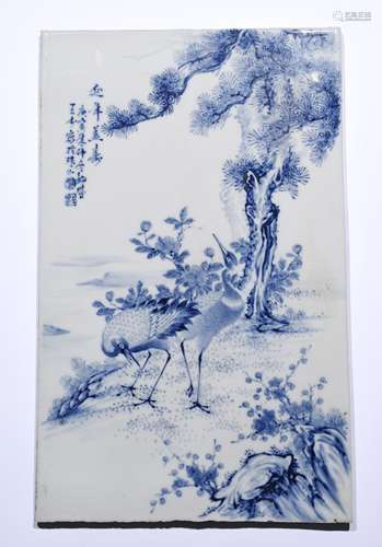 Chinese porcelain panel