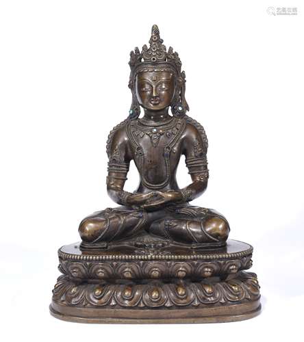 Chinese bronze buddha