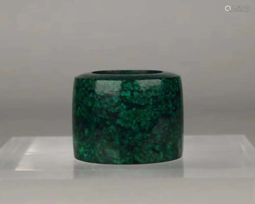 A QIUJIAO CARVED ARCHER RING