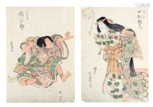 A GROUP OF JAPANESE WOODBLOCK PRINTS.