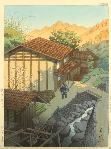 A WOODBLOCK PRINT BY HASUI.