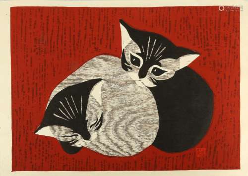 JAPANESE WOODBLOCK PRINTS BY KAORU KAWANO.