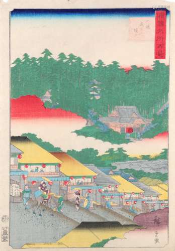 TWO JAPANESE WOODBLOCK PRINTS BY HIROSHIGE II.