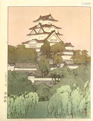 A JAPANESE WOODBLOCK PRINT BY HIROSHI YOSHIDA.