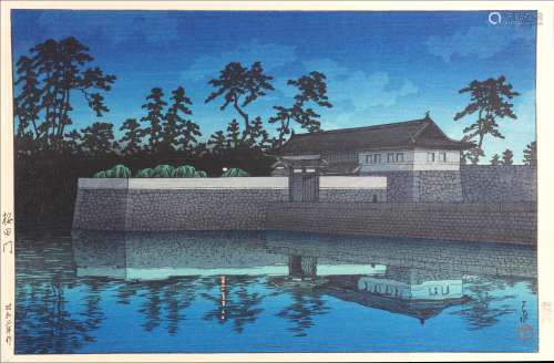 A JAPANESE WOODBLOCK PRINT BY HASUI.