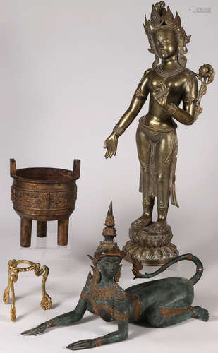 A GROUP OF ASIAN METALWARE