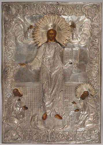 A LARGE RUSSIAN ICON OF THE SAVIOR OF SMOLENSK, 1