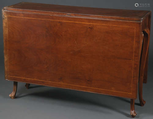 A DROP LEAF GATELEG TABLE, 20TH CENTURY.