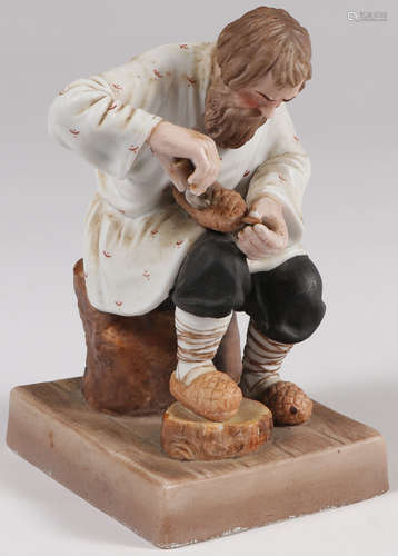 RUSSIAN BISQUE PORCELAIN FIGURE