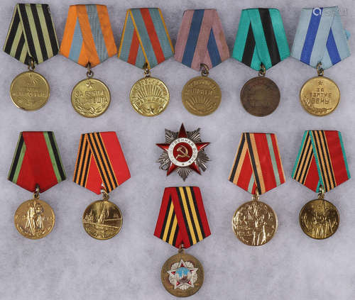 SOVIET MEDALS, ORDERS & PINS, CIRCA 1947-1995