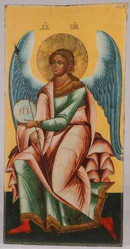 RUSSION ICON OF AN ANGEL OF THE LORD, 19TH C