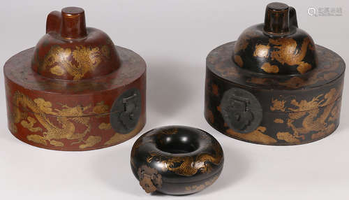 CHINESE LACQUERWARE BOXES