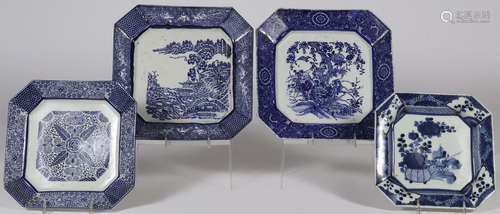 FOUR JAPANESE IMARI PORCELAIN PLATES