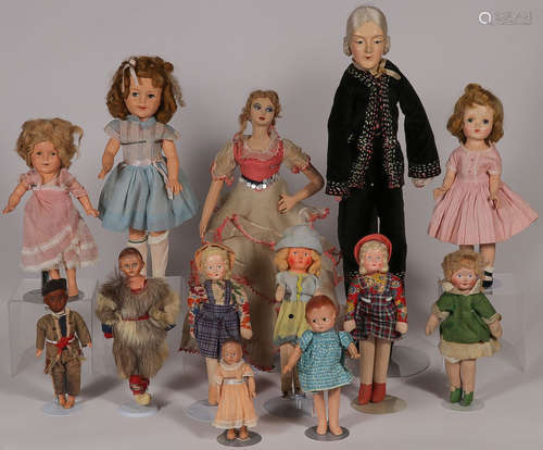 12 VINTAGE DOLLS