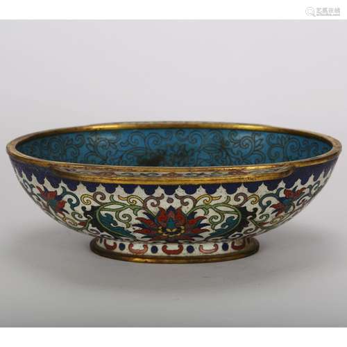 CHINESE CLOISONNE BOWL