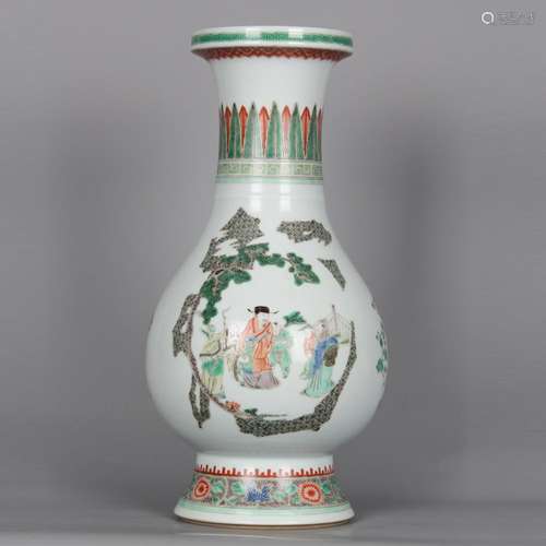 CHINESE FAMILLE ROSE PORCELAIN VASE