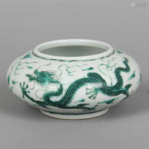 CHINESE DRAGON PORCELAIN WATER COUPE