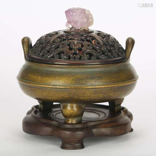 CHINESE BRONZE CENSER