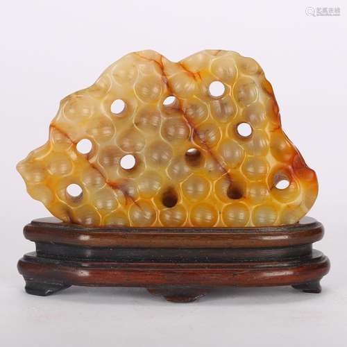 CHINESE JADE STONE BOULDER