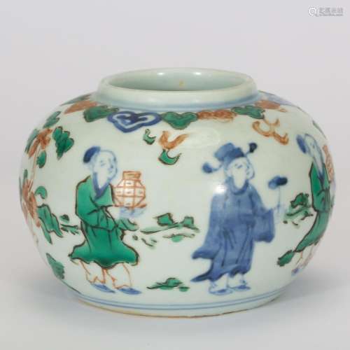 CHINESE WUCAI PORCELAIN JAR