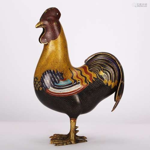 CHINESE CLOISONNE ROOSTER