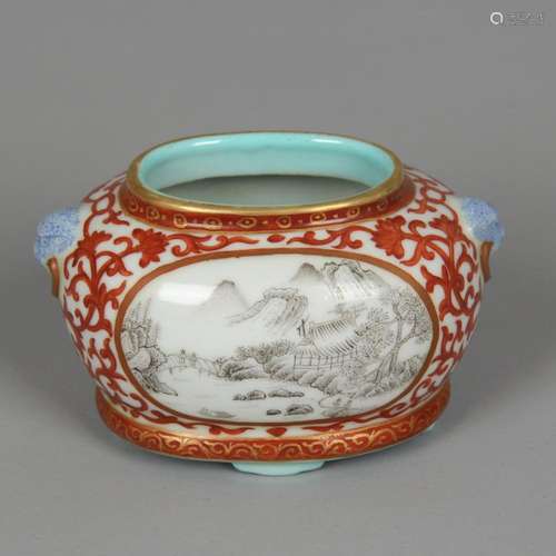 CHINESE FAMILLE ROSE PORCELAIN JAR