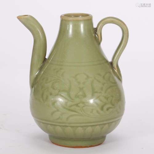 CHINESE CELADON GLAZED WINE EWER