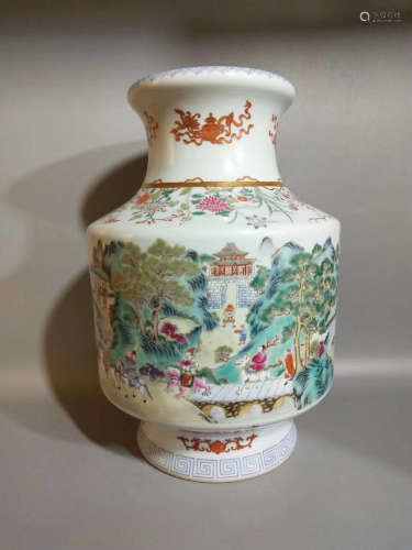 17-19 CENTURY, A STORY DESIGN VESSEL, QING DYNASTY