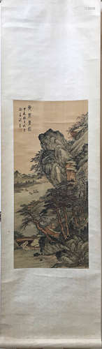 17-19TH CENTURY, XUSHOUMING LANDSCAPE PAINTING, QING DYNASTY