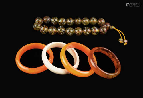 A Set of Bracelets and Prayer Beads
