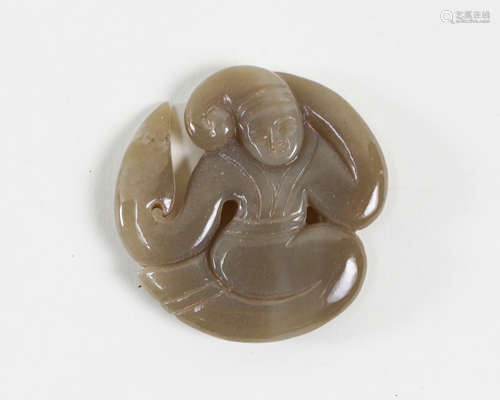 A DANCING JADE PENDANT