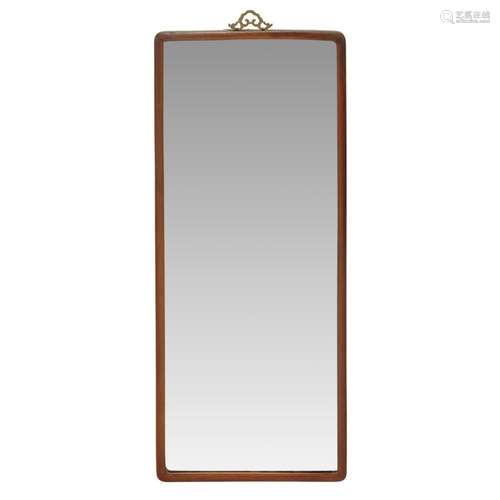 *A Chinese hardwood mirror, circa 1950