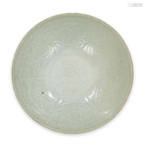 A Chinese molded Qingbai 