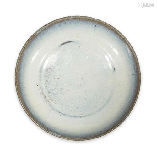 A Chinese Jun-type, pale moon-white glazed dish,